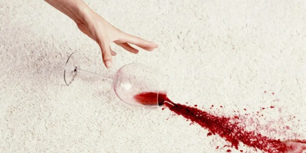 Carpet Repair Near Me - Pure Clean Red Wine Spill on Carpet