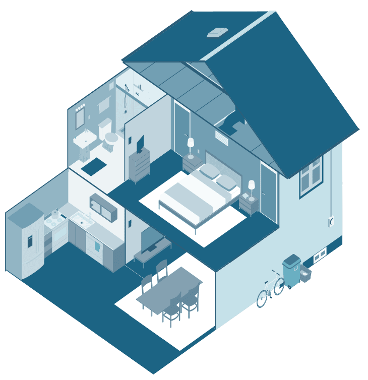 Monroe - Pure Clean House Illustration