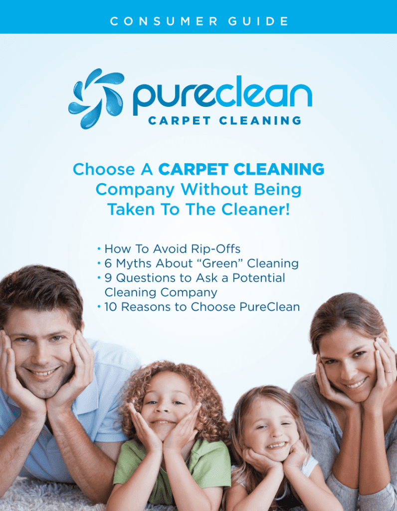 Pureclean Carpet Cleaning Poster with Consumer Guide